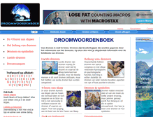 Tablet Screenshot of droomwoordenboek.nl